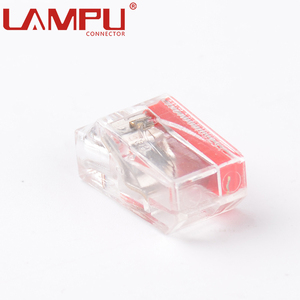 高品質コンパクトスプライス<span class=keywords><strong>2</strong></span>ピンLED電気プラグインプッシュインクイックワイヤケーブル接続 - Product Image 1