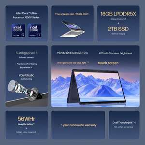 Venta al por Mayor, Nuevo Portátil Empresarial Elite Dragonfly G4 de 14 Pulgadas, 13ª Generación Intel Core U7, Windows 11 Home, Pantalla Táctil, Oficina - Product Image 2