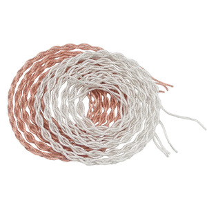 Cable de Audio de Cobre Monocristalino 6N Trenzado Semiterminado DIY Longitud Personalizada para Auriculares y Periféricos de Audio - Product Image 1