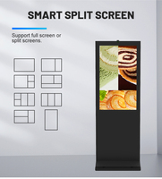 Pantalla LCD Publicitaria de 43 Pulgadas con Soporte de Pie, Disponible para OEM, Compatible con Control Remoto, Apta para Uso Comercial