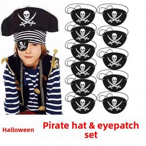 Masque de fête amusant en feutre pour Halloween, motif œil de dragon à un œil, style pirate des Caraïbes, pour bal masqué, vente en gros transfrontalière - Product Image 3