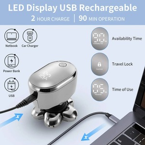 Recortadora de Barba 5 en 1, Afeitadora Eléctrica para Hombre, Recortadora de Pelo con 6 Cuchillas Flotantes, Resistente al Agua IPX6, Máquina de Afeitar Profesional - Product Image 2