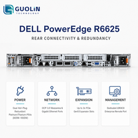 Server Rak Dell PowerEdge R6625 1U Baru, Dual AMD EPYC 9004 Series DDR5 24x DIMM, Server Densitas Komputasi Tinggi