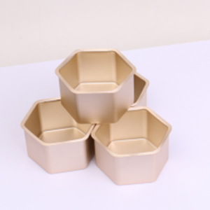 Aluminum Hexagonal Tea Can <b>Small</b> Portable <b>Container</b> For Loose Leaf Tea Food Grade Matte Finish - Product Image 3