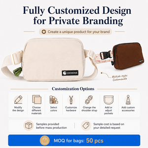 Riñonera para Perro con Logotipo Personalizado, Porta Bolsas de Excrementos, Bolsa de Entrenamiento de Nailon, Bolsa para Pasear Perros, Riñonera Cruzada para Correr, Bolsa de Cintura - Product Image 3