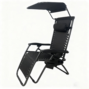 <span class=keywords><strong>Chaise</strong></span> zéro gravité réglable XFY <span class=keywords><strong>avec</strong></span> auvent et plateau latéral pour le <span class=keywords><strong>camping</strong></span> en plein air, la plage, le patio, <span class=keywords><strong>chaise</strong></span> inclinable - Product Image 1