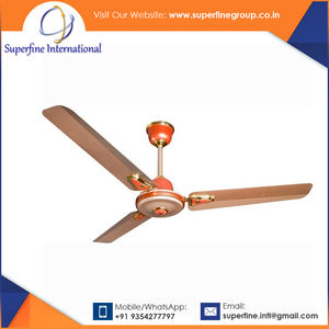 Ventiladores de techo de refrigeración por aire con acabado mate de cobre duradero, Metal eléctrico, plegable mecánicamente, certificado CE para Hotel doméstico - Product Image 3