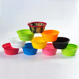 Atacado Hot Sale Travel Outdoor Custom Food Água Pet Bowls Portátil Pet <span class=keywords><strong>Bowl</strong></span> Dobrável <span class=keywords><strong>Dog</strong></span> Bowls - Product Image 3