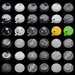 Gobelet en plastique rigide jetable pour boissons froides et chaudes avec logo personnalisé, gobelet en plastique transparent pour boba, gobelets en plastique pour bubble tea avec couvercles - Product Image 2