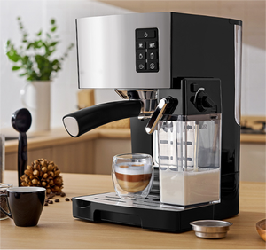 Vendita calda one button funzionamento ad alta pressione per caffè espresso macchina per il caffè con latte serbatoio del latte - Product Image 6