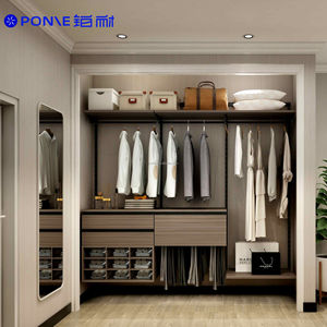 Итальянский настенный шкаф-купе из искусственного дерева, роскошный, современный, белый/черный, экономия пространства, 2,4 м, для дома - Product Image 1