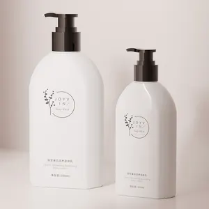 Fabrika sıcak satış özel 28/410 siyah plastik losyon uzun meme Shampoo sıvı sabunluk pompası şampuan için duş jeli şişesi