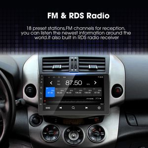 Système multimédia de voiture Android 11 Rhythm 9 pouces, appels mains libres, navigation GPS, Wifi, écran partagé pour Toyota RAV4 2007-2012 - Product Image 3