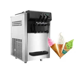 Ice Creme Machine A Glace Italienne Appareil Pro Ijsmaker Softijsmachine Eis Maschiene Gelatiera Ice Cream Maker with Compressor