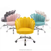 Chaise de bureau d'étude de chaise de velours douce confortable de maison nordique
