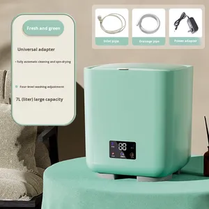 全自動ミニ洗濯機、一体型洗濯脱水、下着・靴下用、銀イオン・オゾン搭載、寮・車載用小型洗濯機 - Product Image 5