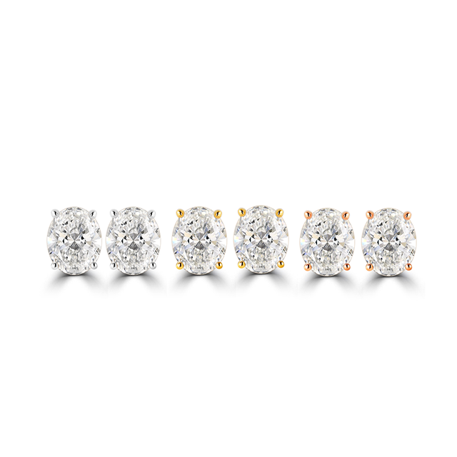 14K Gold Earring Each Diamond 1ct Fine Jewelry Stud Loose DEF VS VVS IGI Certificate Lab Grow Diamond Earring Jewelry