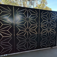 Panneau décoratif mural en métal découpé au laser pour cloison, séparateur d'espace intérieur, rideau de séparation de pièce