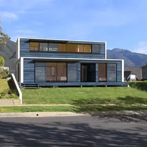 China ready made living modular flat pack house prefabricated house shipping container home 40 ft for sale