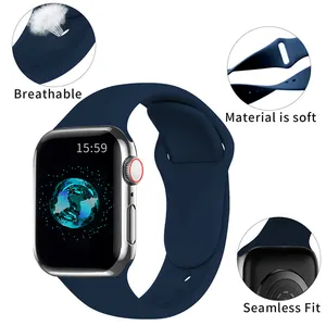 פופולרי 69 צבעים עבור Apple שעון רצועת סיליקון להקות עבור סדרת ספורט