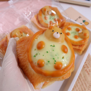 Simpatico piccolo orso Toast animale TPR <span class=keywords><strong>Squishy</strong></span> Stress Relief giocattolo per bambini e adulti-novità grazioso giocattolo antistress - Product Image 4