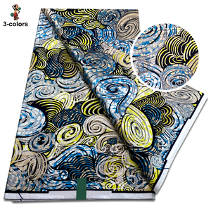 Phi bông sáp lớn sáp vải in Vàng sáp vải Ghana long lanh phong cách ankara vải - Product Image 1