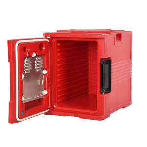 Conteneur de transport et de stockage alimentaire en plastique durable avec roues pour usage commercial extérieur, <span class=keywords><strong>restaurant</strong></span>, cuisine, hôtel - Product Image 4