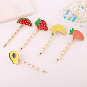 Cute Fruit Hair <b>Clips</b> Metal Plated 10 Cm Summer Casual Hair Accessories - Product Image 1