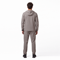 Ensemble de survêtement 2 pièces pour homme, coupe-vent et pantalon technique, personnalisable avec logo, léger, durable, soyeux et respirant, vente en gros