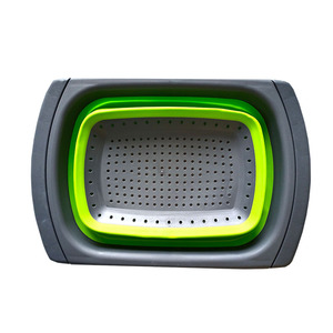 Bols rétractables pliables en <span class=keywords><strong>silicone</strong></span> de vente chaude pour la <span class=keywords><strong>passoire</strong></span> de panier de filtre à eau de vidange de cuisine à la maison - Product Image 2