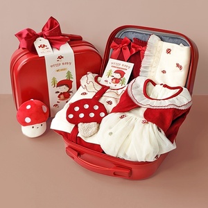 Caja de regalo para bebé Conjunto de <span class=keywords><strong>ropa</strong></span> de falda de <span class=keywords><strong>Navidad</strong></span> Conjunto de regalo para bebé recién nacido - Product Image 1