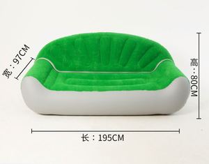 Manufacturer's <b>Inflatable</b> <b>Sofa</b> Lounge Chair Thickened Double Foldable <b>Sofa</b> Bed Plush High Back air <b>Sofa</b> Chair - Product Image 5