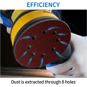 Disco de Lijado de 5 Pulgadas, 60 Piezas, Grano 240-1000, con Velcro, 8 Orificios, para Lijadora Orbital, Envío Gratuito en EE. UU., Envío en 24 Horas - Product Image 6