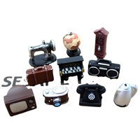 Accessoires Résine Rétro Caméra Tv Machine à Coudre 3d Miniature Simulation Petits Appareils Ménagers Mini Ornements