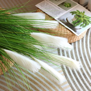 Bouquet de fleurs artificielles de qualité supérieure, style nordique, en roseaux et herbes de chien, pour bureau, hôtel, restaurant, intérieur - Product Image 3