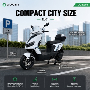 Motocicleta/Scooter Eléctrica al por Mayor de 72v, 1500w/2000w, Modelo EJ01 - Product Image 4