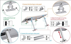 Kit <span class=keywords><strong>di</strong></span> energia solare 2024 fotovoltaico pannello solare tetto sistema <span class=keywords><strong>di</strong></span> montaggio facile installazione per uso domestico - Product Image 2