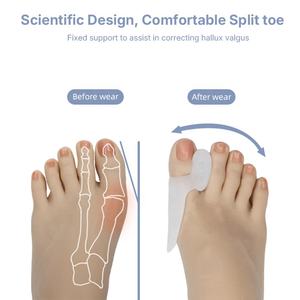 Cuidado DE LOS PIES Alivio del dolor Gel de silicona Hallux Valgus Corrector Separador de dedo gordo del pie - Product Image 5