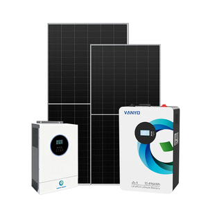 Système d'énergie <span class=keywords><strong>solaire</strong></span> photovoltaïque hybride connecté au réseau 3 kW 10 kW 50 kW 60 kW, <span class=keywords><strong>kit</strong></span> complet avec contrôleur MPPT pour usage domestique - Product Image 1