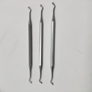 เครื่องมือทันตกรรมพื้นฐานที่ได้รับการรับรองมาตรฐาน <span class=keywords><strong>CE</strong></span>  ที่อุดอัมลาแมก แบบสองหัว ขนาด 16 ซม. 1.5 # -2.5 # - Product Image 3