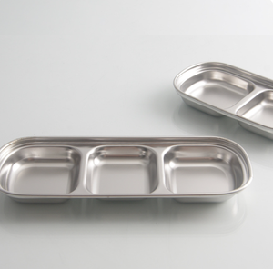 Nhà Máy Trực Tiếp Thép Không Gỉ Gia Vị Nước Sốt Món Ăn Tùy Chỉnh Nhà Bếp Đồ Ăn Cho Cắm Trại Ngoài Trời Thân Thiện Với Môi Bạc Ngâm - Product Image 4