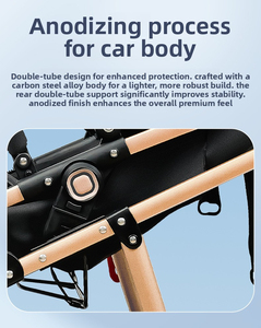 Poussette panoramique 3-en-1 avec grandes roues, siège réversible, position assise à couchée, système de voyage et capote pour bébé et tout-petit - Product Image 5