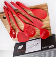 Offre Spéciale Non toxique 7 pièces outils de cuisine en Silicone de qualité alimentaire ensemble d'ustensiles de cuisine accessoires pour produits de maison de cuisine