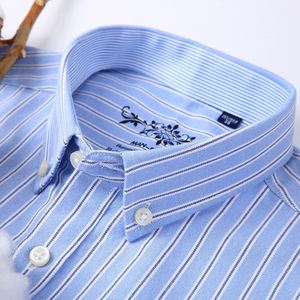 <span class=keywords><strong>Chemise</strong></span> décontractée pour homme, nouvelle collection printemps-automne, en coton Oxford tissé, avec col et manchettes longues, vente en gros - Product Image 3