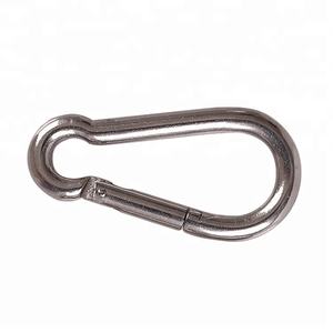 M8 D anneau mousquetons Clip en forme de D porte à ressort petit porte-clés mousqueton ensemble de clips Camping en plein air Mini serrure mousquetons - Product Image 3