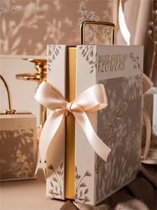 Chất lượng đảm bảo hoa sang trọng bóng in loạt hộp giấy dập nổi cầm tay cho đám cưới và bao bì quà tặng chất lượng nghệ thuật - Product Image 6