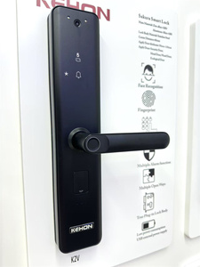 Serrure de porte intelligente avec caméra, contrôle par application Tuya Smart <span class=keywords><strong>Wifi</strong></span>, déverrouillage par empreinte digitale, code et carte, pour maison intelligente - Product Image 3