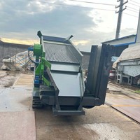 Crible vibrant mobile sur chenilles Upsen UYK221, double étage, robuste, avec moteur et pompe 380V pour carrière et démolition