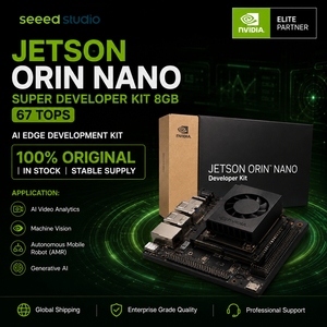 Kit de développement SeeedStudio Jetson Orin Nano Super 8 Go 67 TOPS NVIDIA AI Performance Officiel 945-13766-0000-000 Carte de développement - Product Image 1