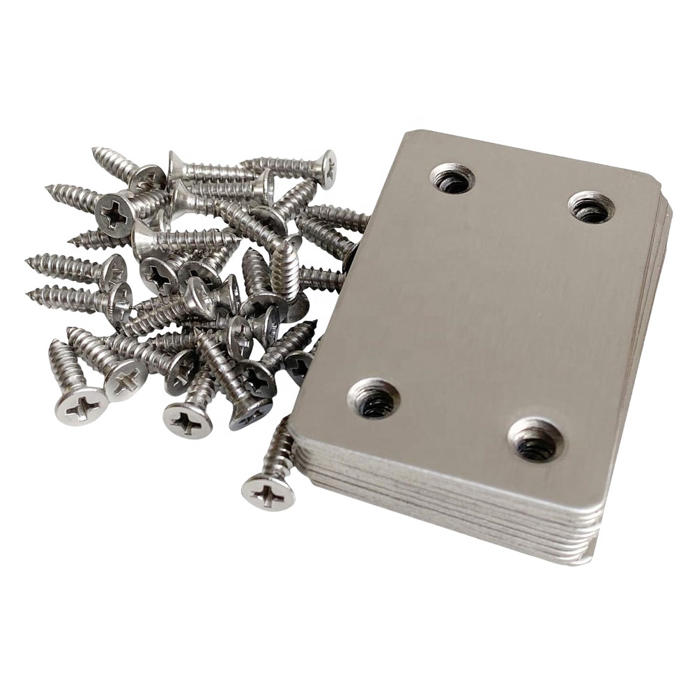 Aazon.co: 20 Pcs Flat Ending Plates, Stainless Steel Flat Straight
